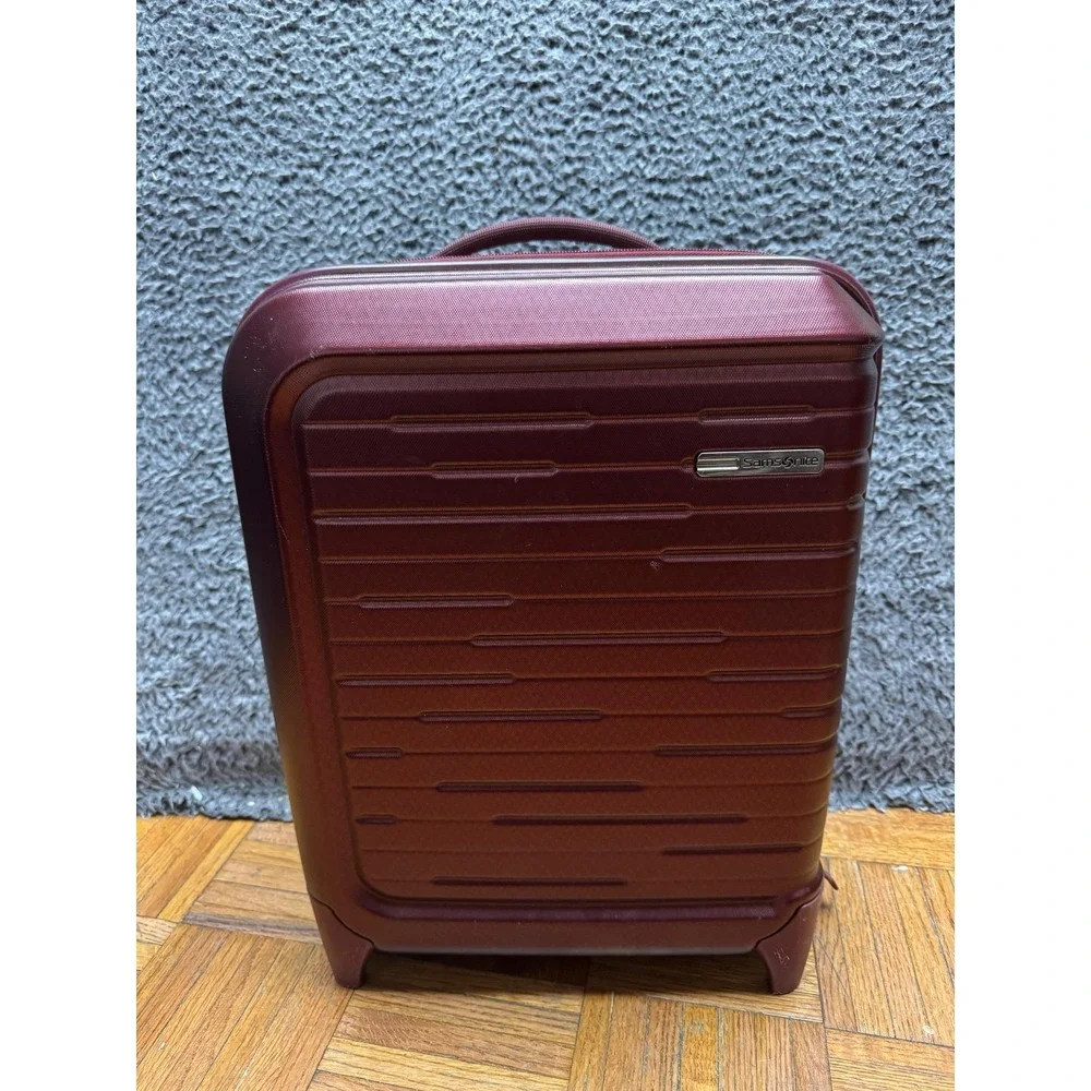 Samsonite Silhouette 16‎ Hardside Spinner Under-Seat Wheeled Luggage Burgundy
